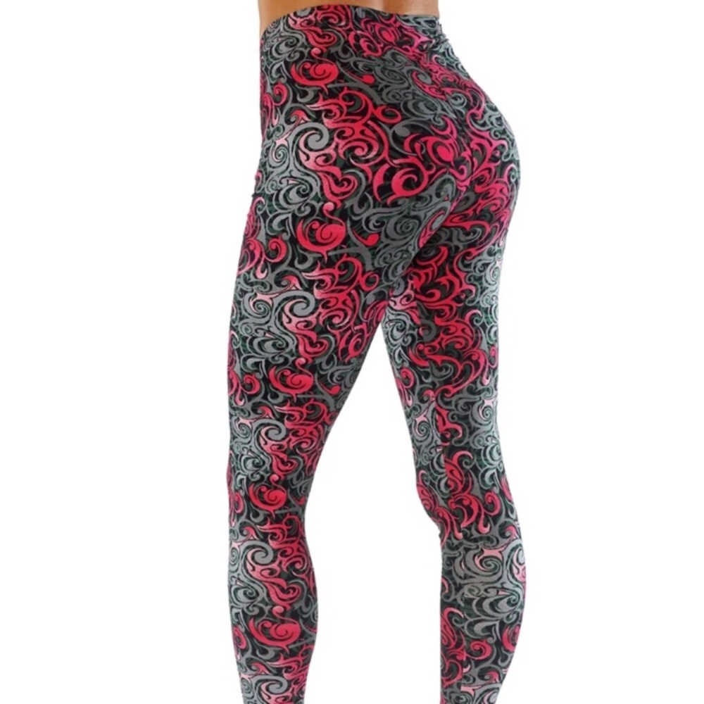 PLUS SIZE Printed casual soft leggings - Picture 1 of 4